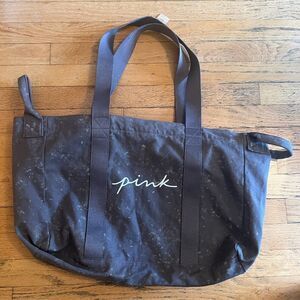 PINK Victoria's Secret Charcoal Tote Bag